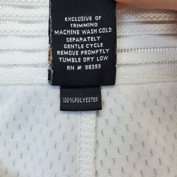 Easton Golf Shorts Men XL White Mesh Polyester Athletic Fit Super High Rise Logo - Picture 8 of 13